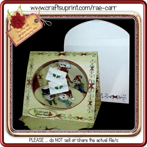 395 Raggedy Christmas Easel