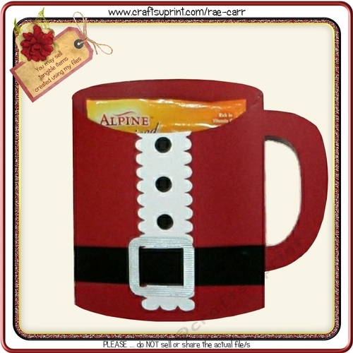 403 Christmas Mug Card   HAND and MACHINE Formats
