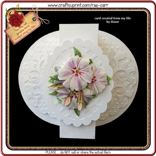 493 Folded Round Card