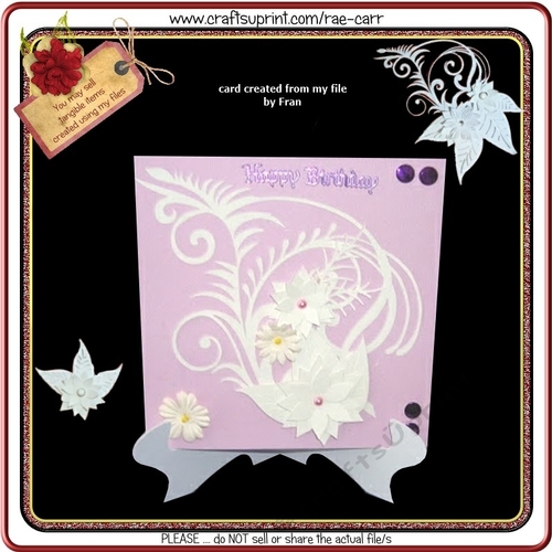 498 Fancy Flower Topper