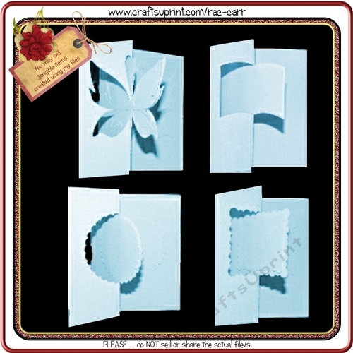 519 Set of 4 Swing Cards Multiple Machine Formats
