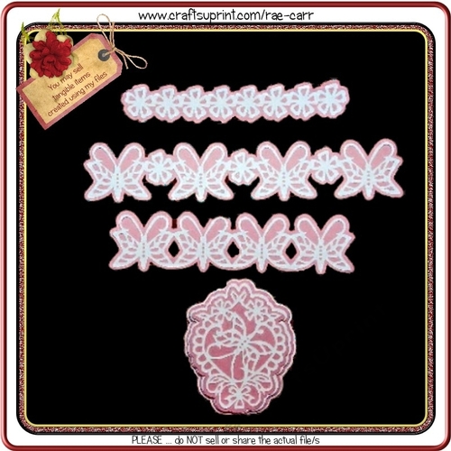 557 Butterfly Borders & Topper