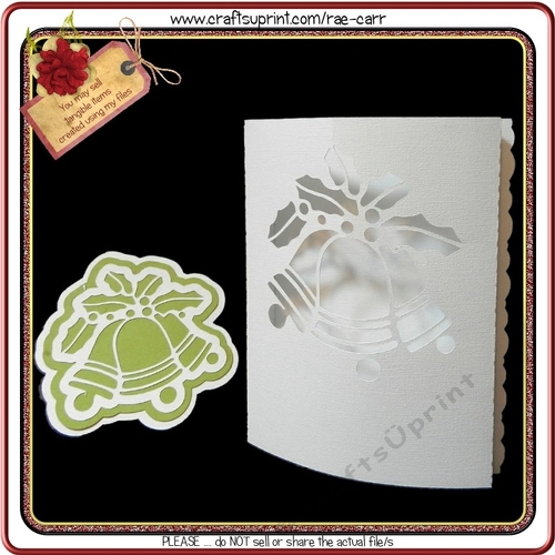 564 Christmas Bowed Card & Topper