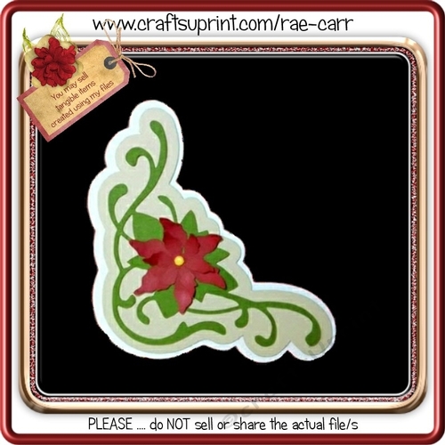619 Christmas Corner Mat or Topper
