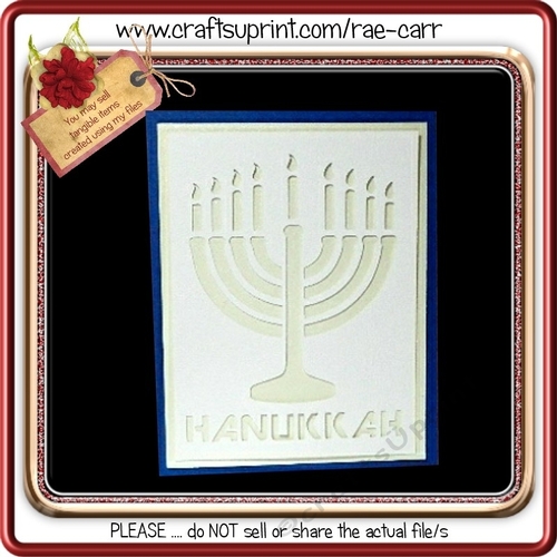 620 Menorah Card & Topper