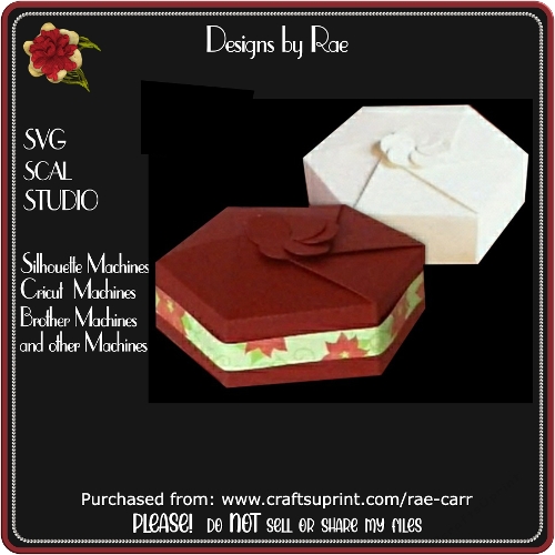 632 Hex Flower Top Box | Multiple Machine Formats