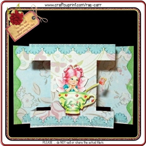 637 Fairy in My Tea Cup     Hand & Machine Cut Files