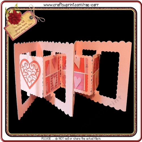 644 Scalloped Accordion Card