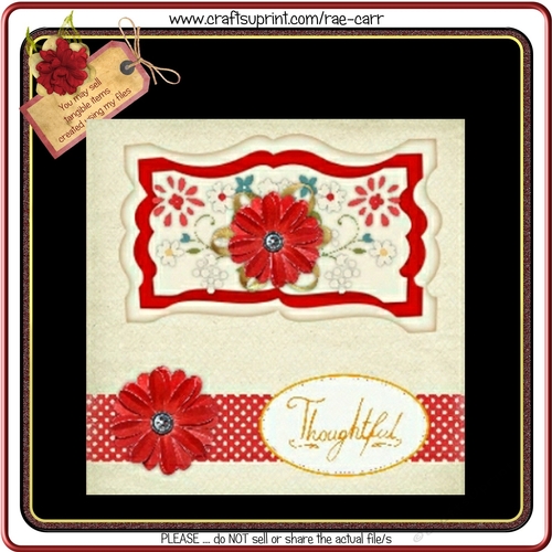 652 Shaped Floral Topper    Hand & Machine Files