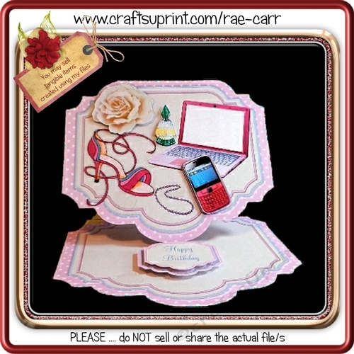661 Girly Easel HAND and MACHINE Formats