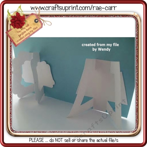 662 Card or Photo Stands    HAND and MACHINE Formats