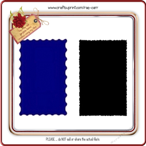 131 2 Fancy Edge Toppers or Inserts