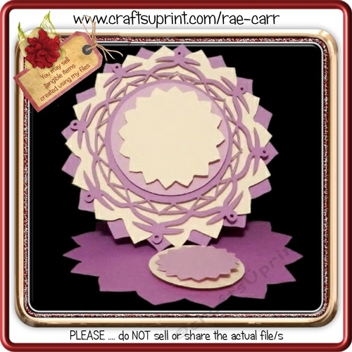 668 Layered Petal Easel Multiple Machine Formats