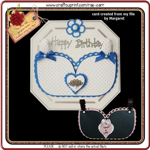 631 Sexy Bra Shaped Card