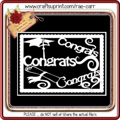 034 Graduation Card Topper