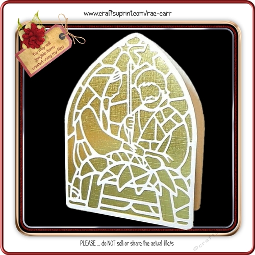 141 Christmas Nativity Church Window