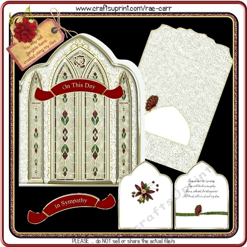 101 Arched Stained Glass Card