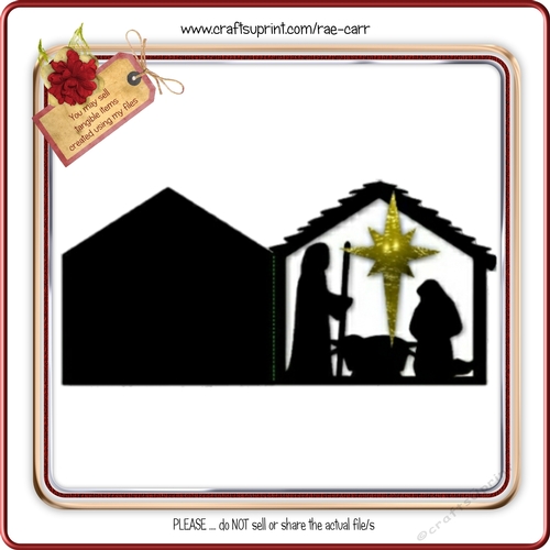 140 Nativity Scene Card