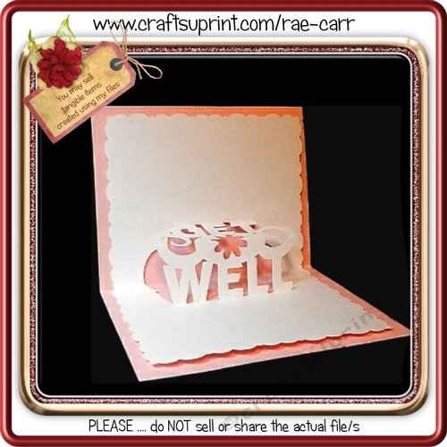 139 Get Well Pop-up Card Insert