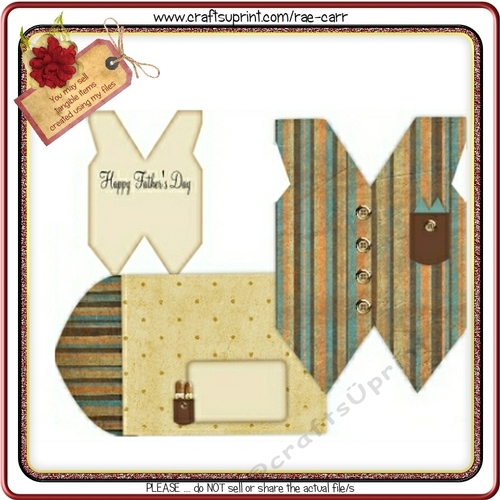 142 Vest Shaped Card