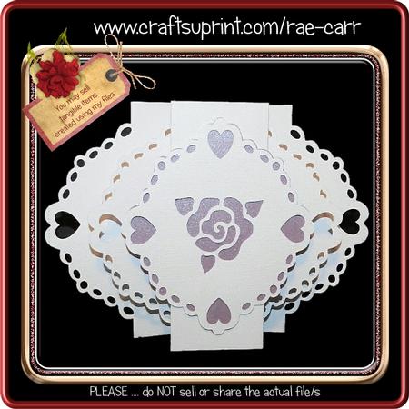 458 Roses Hearts and Folds