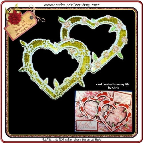 349 Fancy Heart Topper Multiple Machine Formats