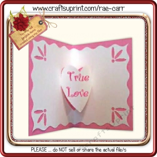 039 Heart Pop Up & Fancy Insert