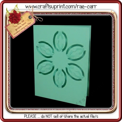 029 Fancy Folded Cut Card