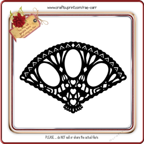 147 Fan Topper or Diecut Shape
