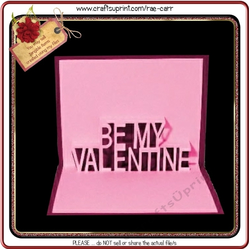 235 Be My Valentine Pop-up Insert