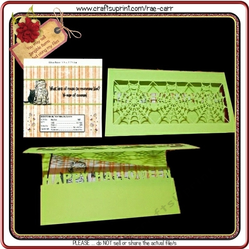 596 Halloween Candy Card