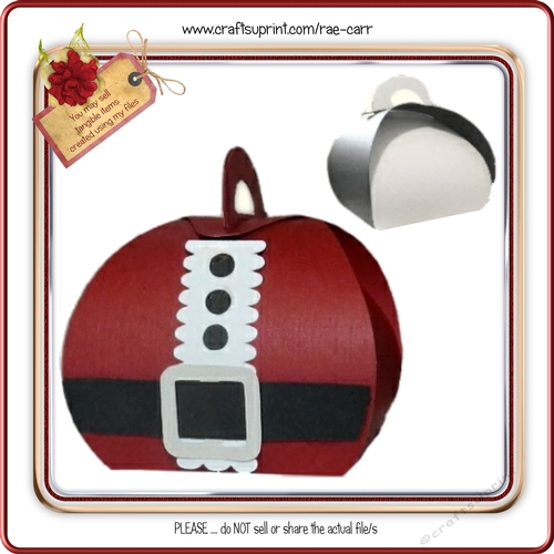 712 Santa Rounded Box