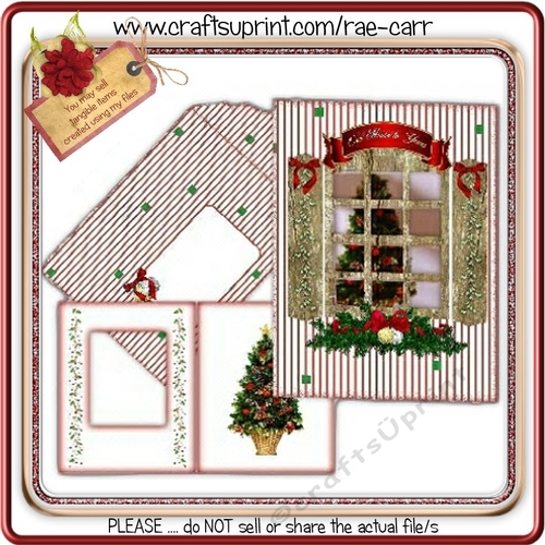 065 Thru the Christmas Window Card