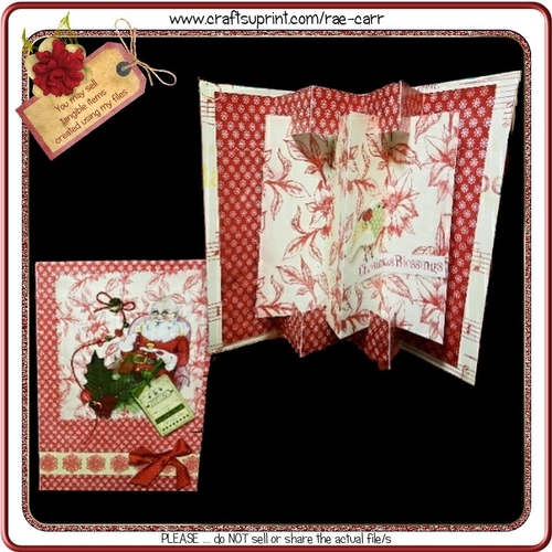 723 Poinsettia Christmas Card