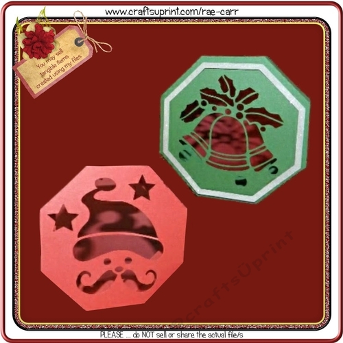 565 Christmas Santa & Bells Ornaments
