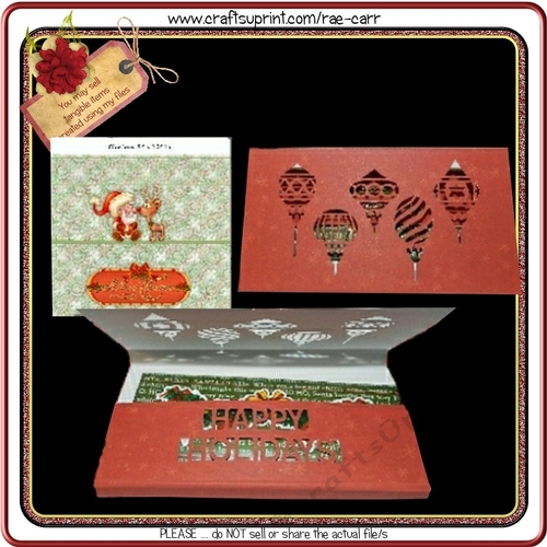 598 Christmas Ornaments Candy Card