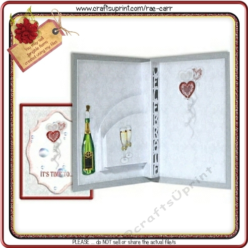 182 Lets Celebrate Champagne Arched Pop_up