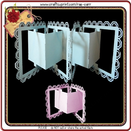 641 Fancy Edge Accordion Accordian Card