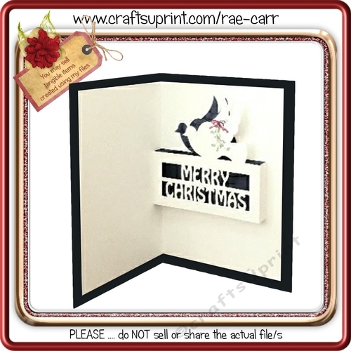 012 Christmas Dove Pop Up