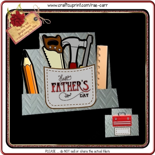 810 Fathers Day Tool Box Step Card 