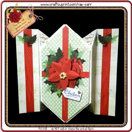 829 Christmas Center Fold Card