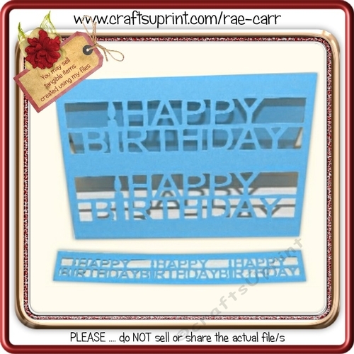 277 Happy Birthday Card and Topper