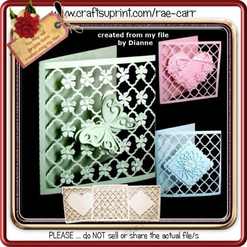 284 6 Lattice Toppers & Cards
