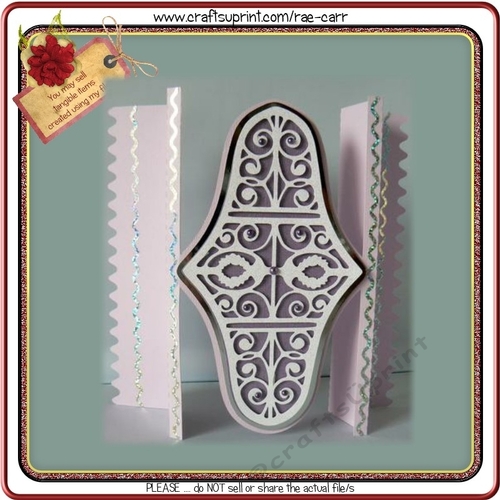 285 Scalloped Theater Card and Topper