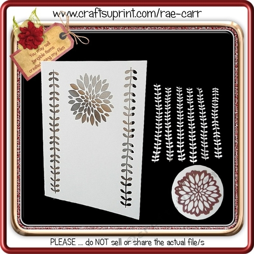 301 Lattice Flower & Leaves Cards
