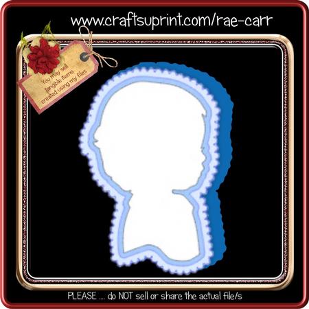 851 Baby Boy Shaped Card 