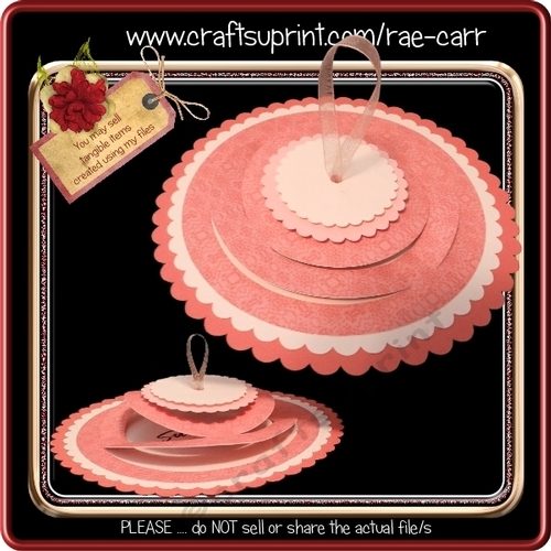 878 Round Telescope Card or Topper