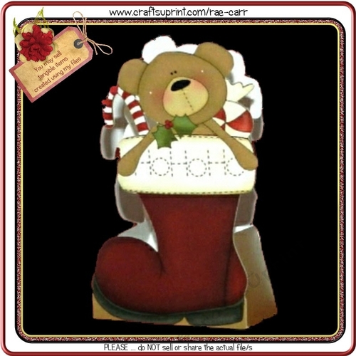 419 Christmas Santa Boot Treat Box 
