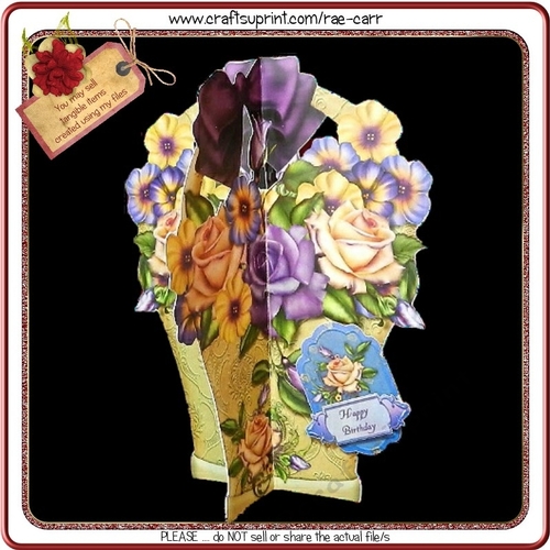 790 Floribunda Shaped Card