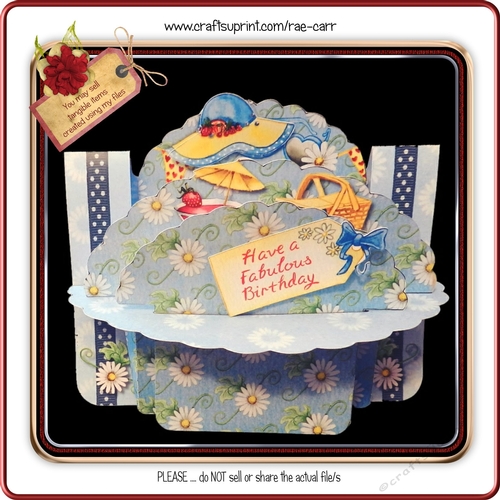 901 Summertime Daisies Shelf Card